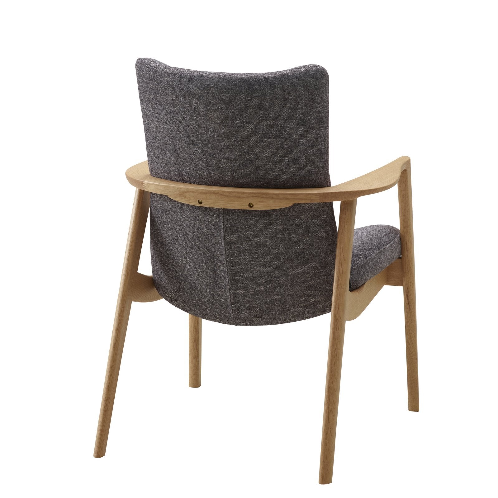 Chaise de salle à manger minimaliste en chêne massif