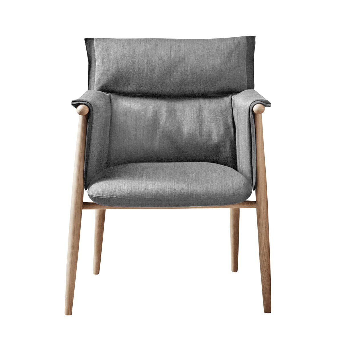 Chaise de salle à manger en cuir chêne massif noyer massif