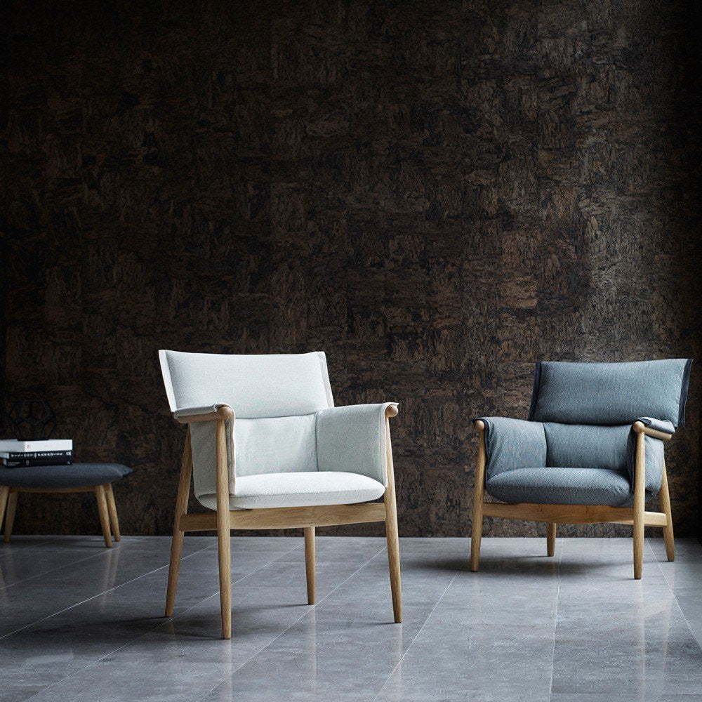 Chaise de salle à manger en cuir chêne massif noyer massif