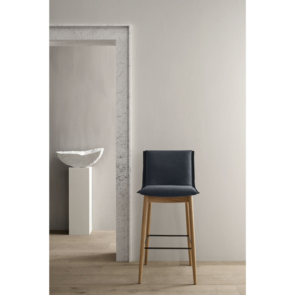 Tabouret en chêne massif et noyer massif