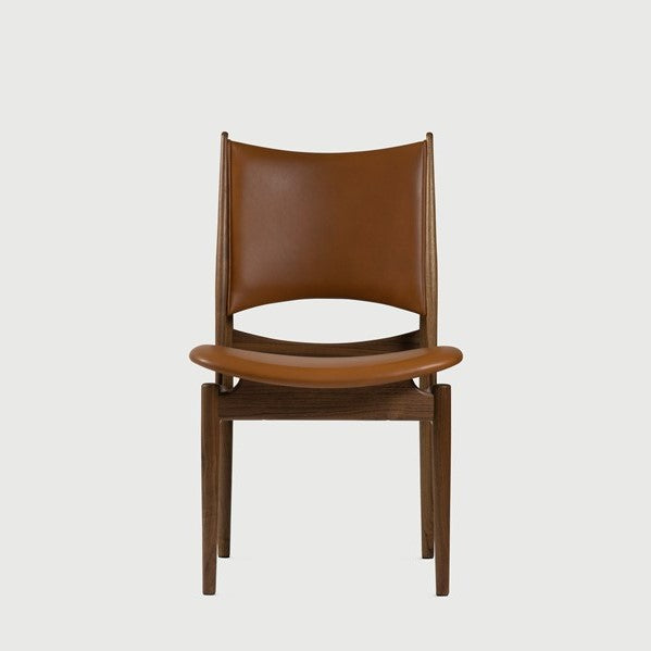Chaise de salle à manger en bois massif rembourrée