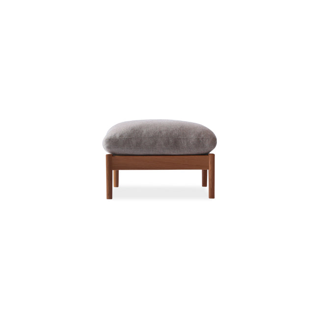 Tabouret rembourré en chêne massif