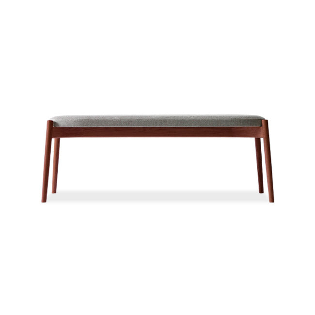 Banc rembourré en bois massif