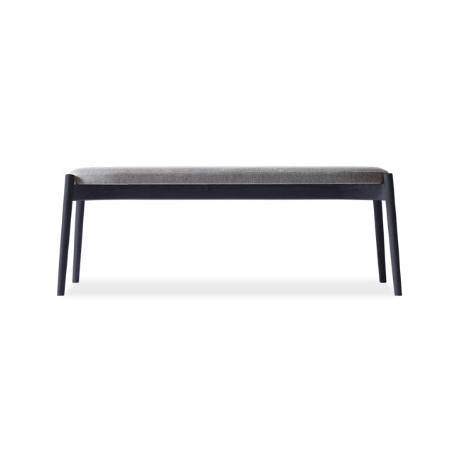 Banc rembourré en bois massif