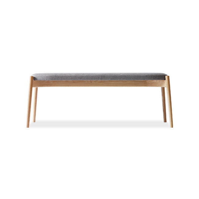 Banc rembourré en bois massif