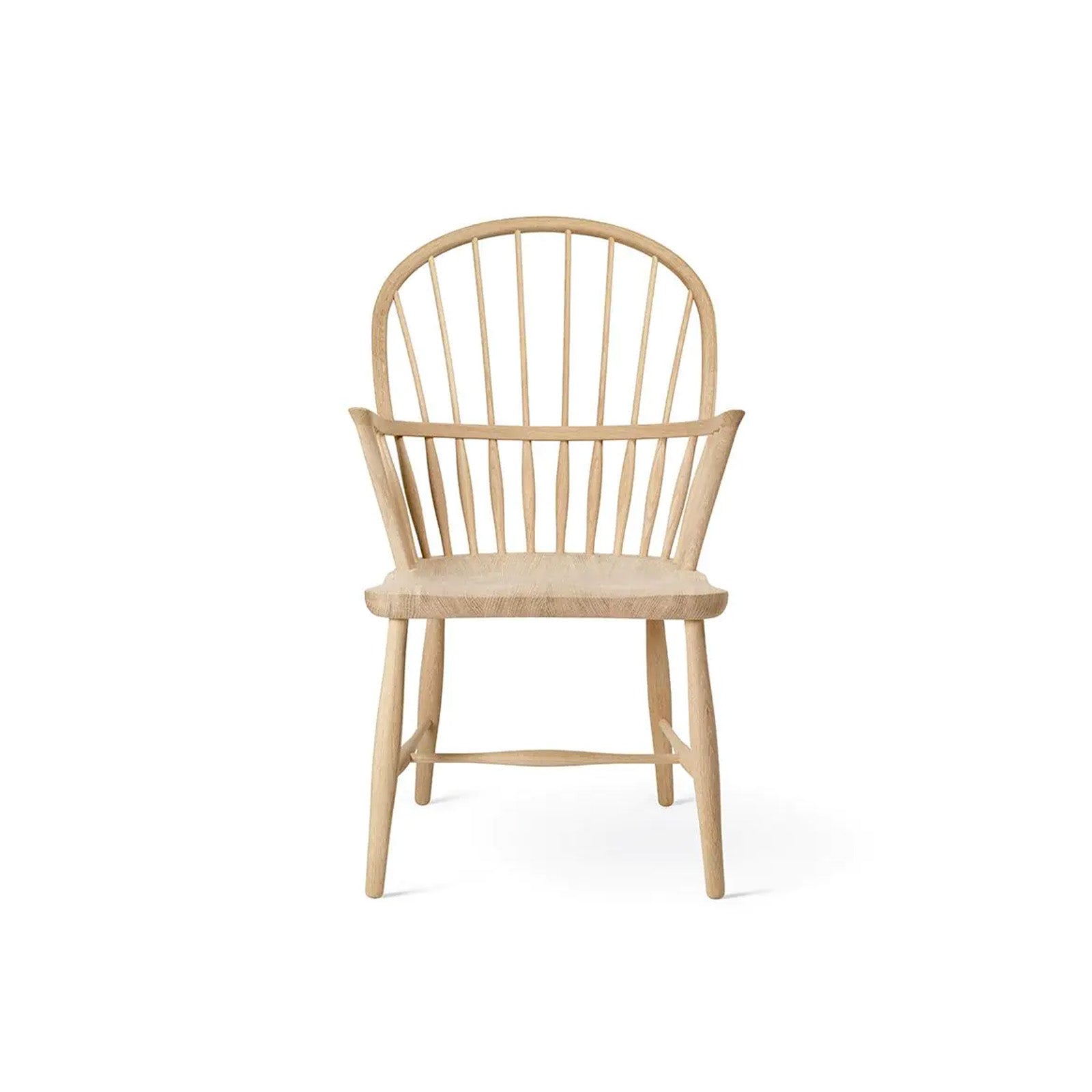 Chaise de salle à manger classique tout en bois, dossier rond