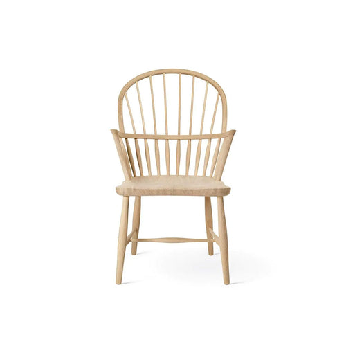 Chaise de salle à manger classique tout en bois, dossier rond