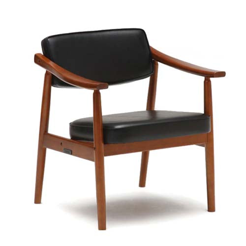 Chaise de salle à manger en tissu et bois massif