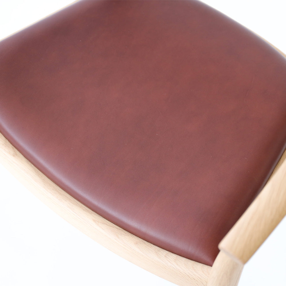 Chaise de salle à manger en chêne massif et noyer massif