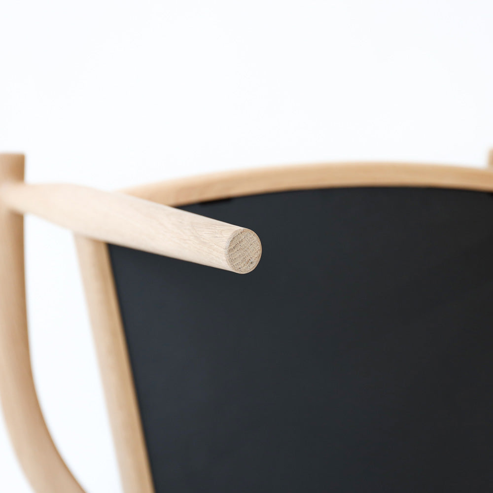 Chaise de salle à manger en chêne massif et noyer massif