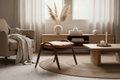 Footstool in Rich Nordic Living Room