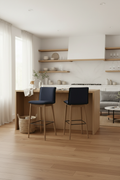 Wide angle bar stool