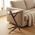 Wood Veneer Side Table Scene